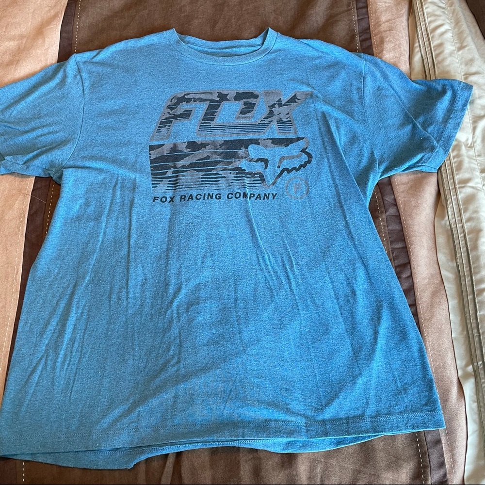 buckle fox shirt, XL